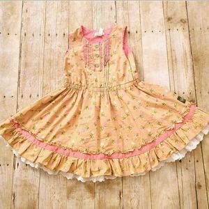 mustard yellow infant dress